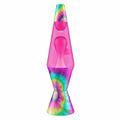 14.5" LAVA LAMP - TIE DYE PINK SPIRAL